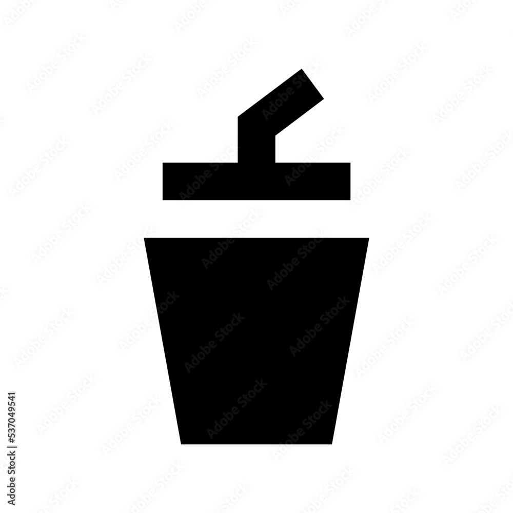 Juice Cup Flat Vector Icon Juice Cup Flat Vector Icon
