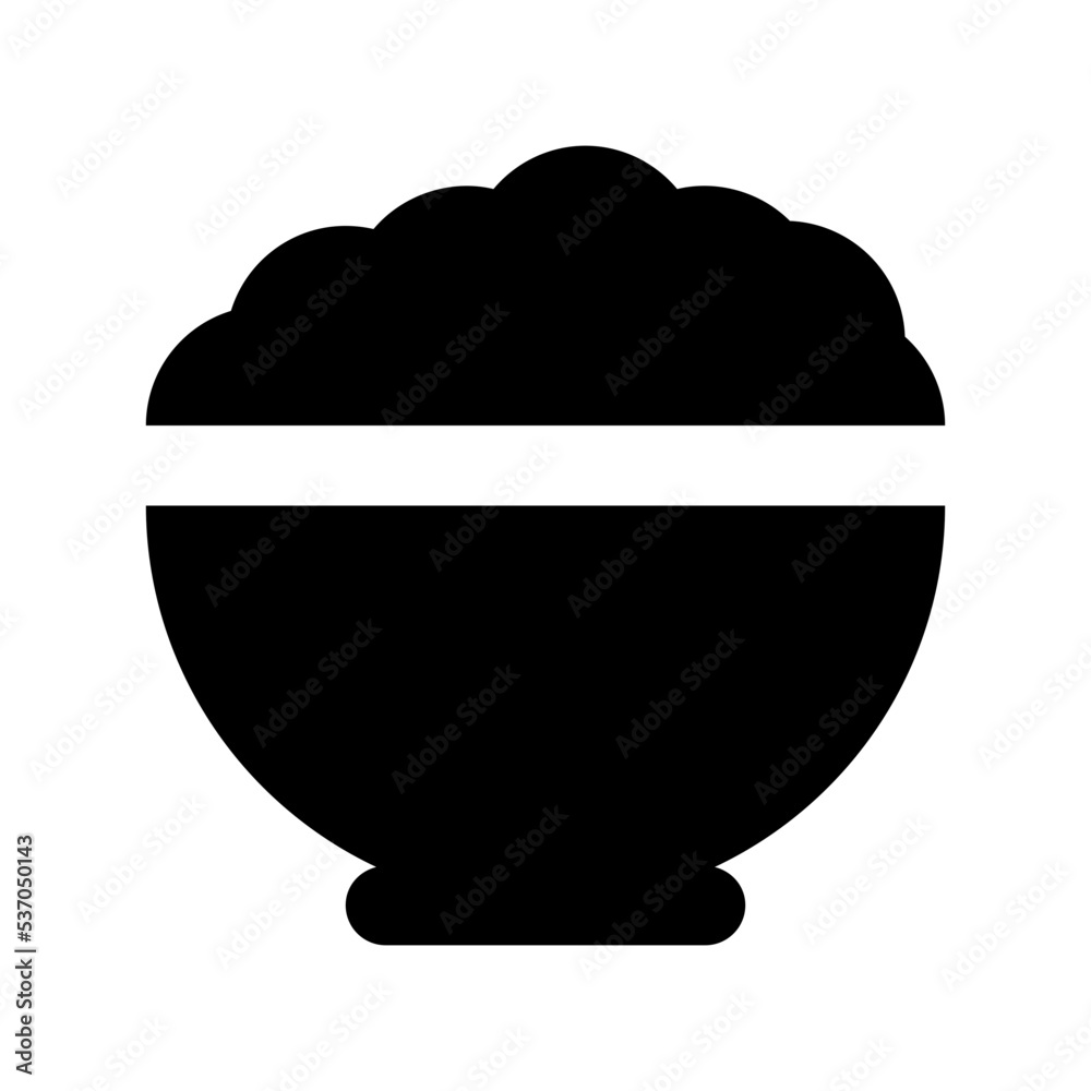 Bowl Flat Vector Icon