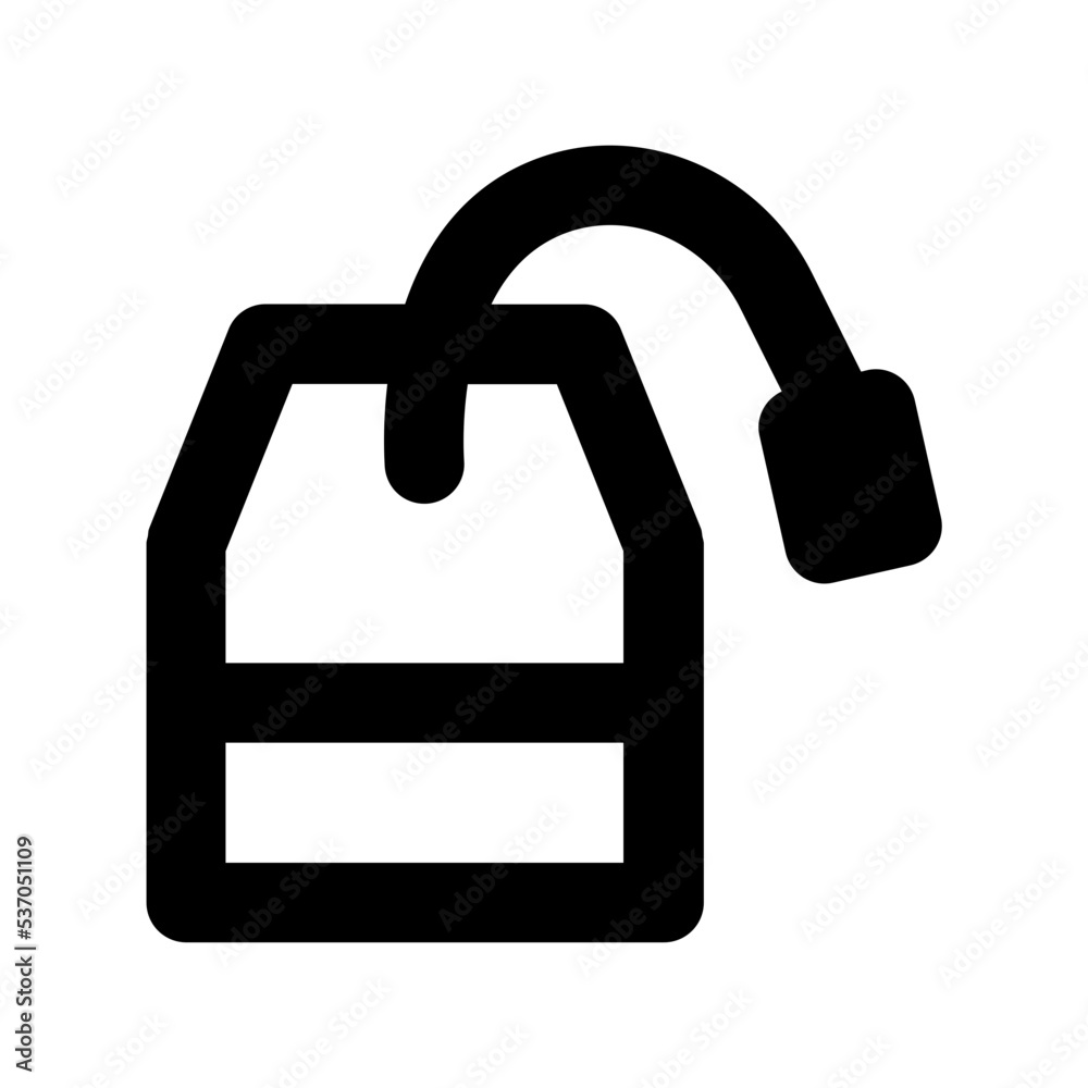 Tea Bag Flat Vector Icon Tea Bag Flat Vector Icon