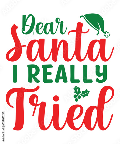 Dear Santa I Really Tried