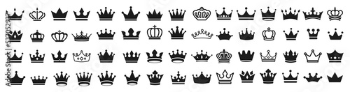Crown king mega icon set