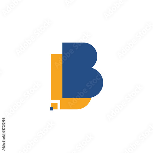 Letter bb logo simple fonts lettering