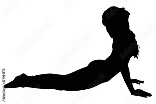 fitness woman doing exercise, vector