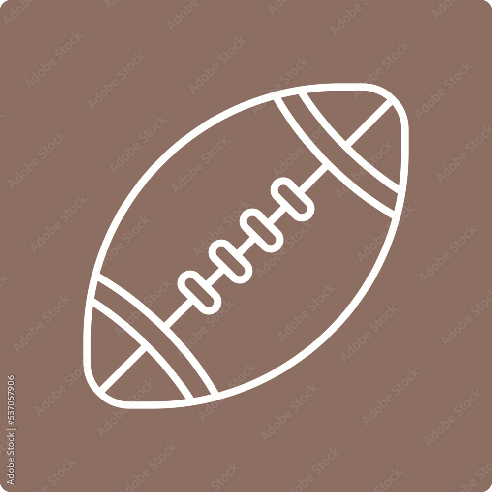 Rugby Ball Icon Rugby Ball Icon