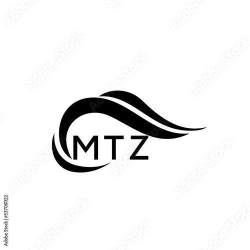 MTZ letter logo. MTZ blue image. MTZ Monogram logo design for entrepreneur and business. MTZ best icon.
 photo