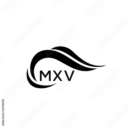 MXV letter logo. MXV blue image. MXV Monogram logo design for entrepreneur and business. MXV best icon.
 photo