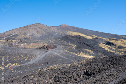 The beautiful Etna Volcano with its Silvestri Craters photo