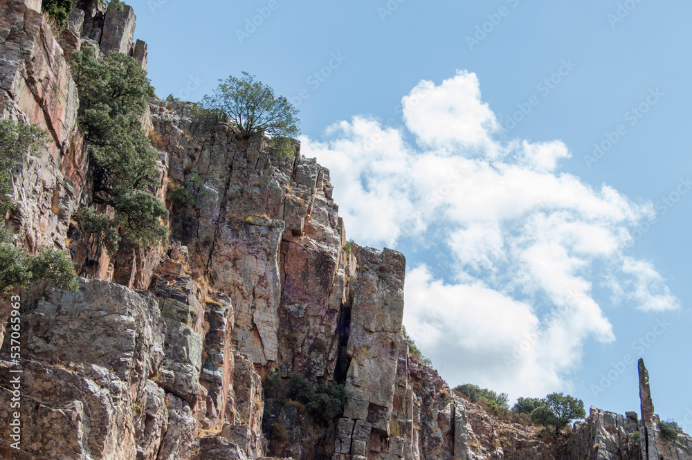 stone mountain in the Estrecho del Hocino in Sierra de Alcaraz, Albacete. Spain stone mountain in the Estrecho del Hocino in Sierra de Alcaraz, Albacete. Spain
