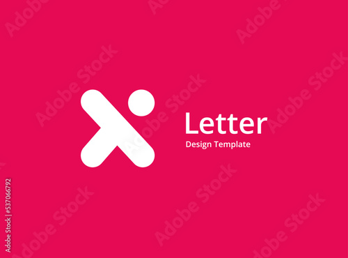 Letter X logo icon design template elements