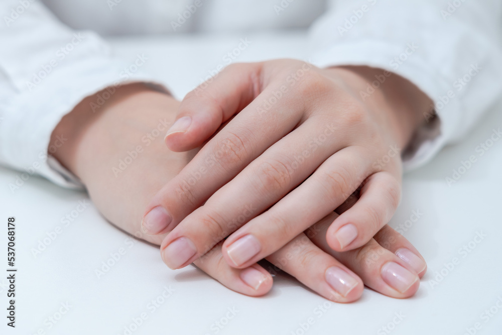 Doctor hands are on white table. Medicine concept. Doctor hands are on white table. Medicine concept.