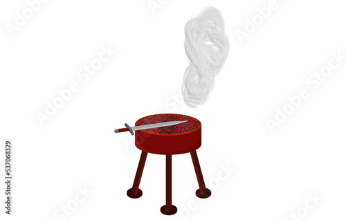 red logo with a heart and headphones and the inscription at the bottom "radio love" and white rays emanating from the center