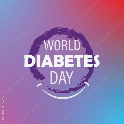 world diabetes day. Creative illustration, poster or banner.
