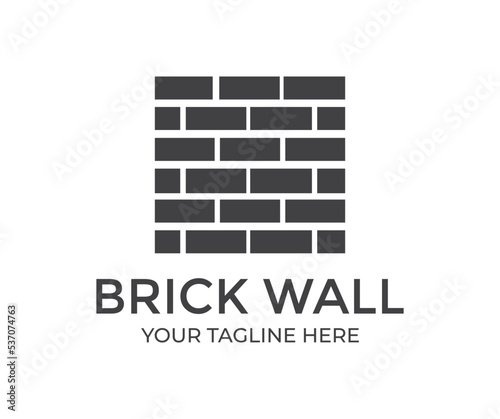 Brick wall, Stone texture, brick background texture logo design. Texture for poster, fabric, background and different print production vector design and illustration.

