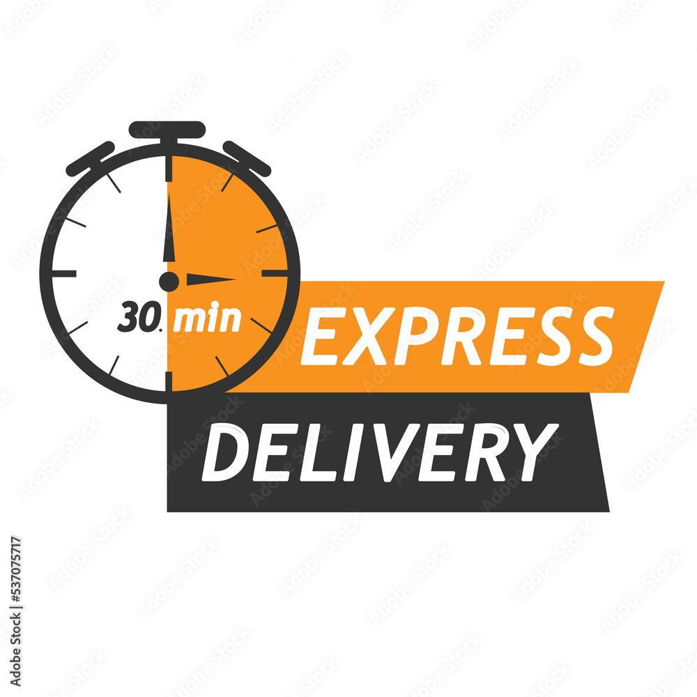 Express Delivery. Stopwatch. Vector illustration Express Delivery. Stopwatch. Vector illustration