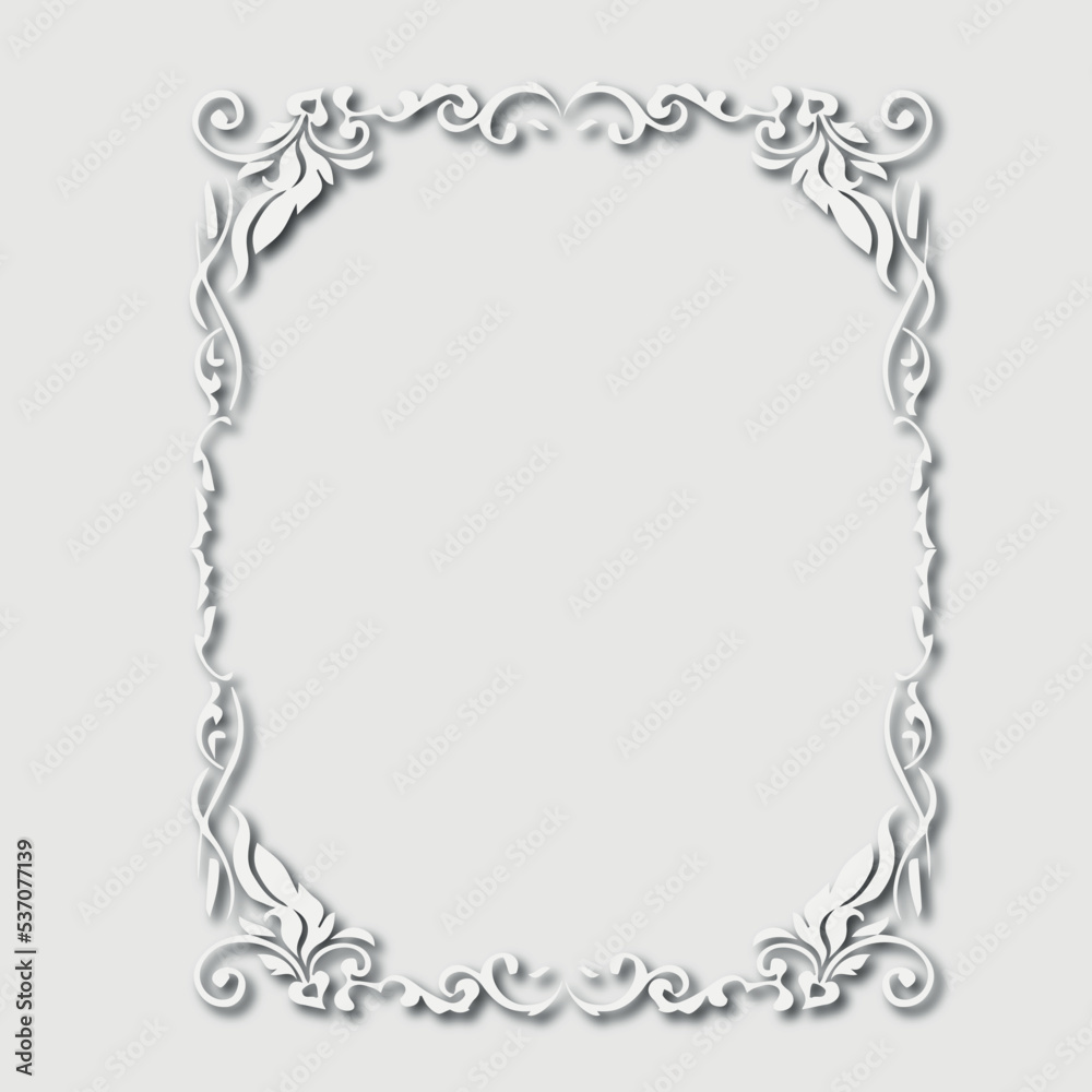 Frame, in the style of an ornament, Vector illustration eps 10, Art. Frame, in the style of an ornament, Vector illustration eps 10, Art.
