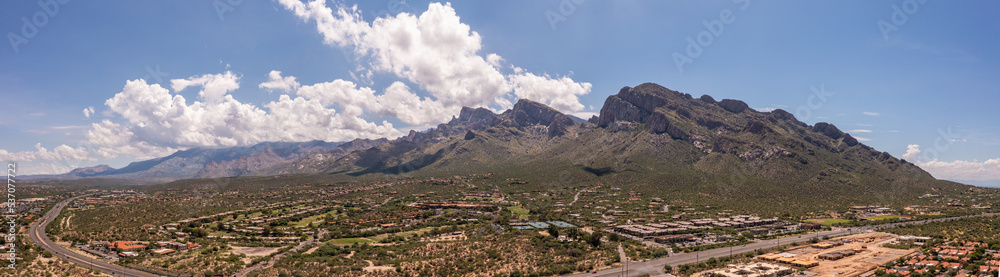 Panorama of Oro Valley near Tucson, Arizona. 