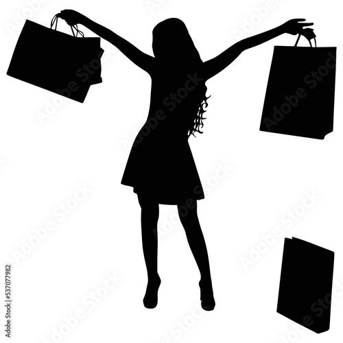 woman with bags
