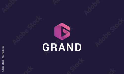 Letter G creative 3d technological modern logo