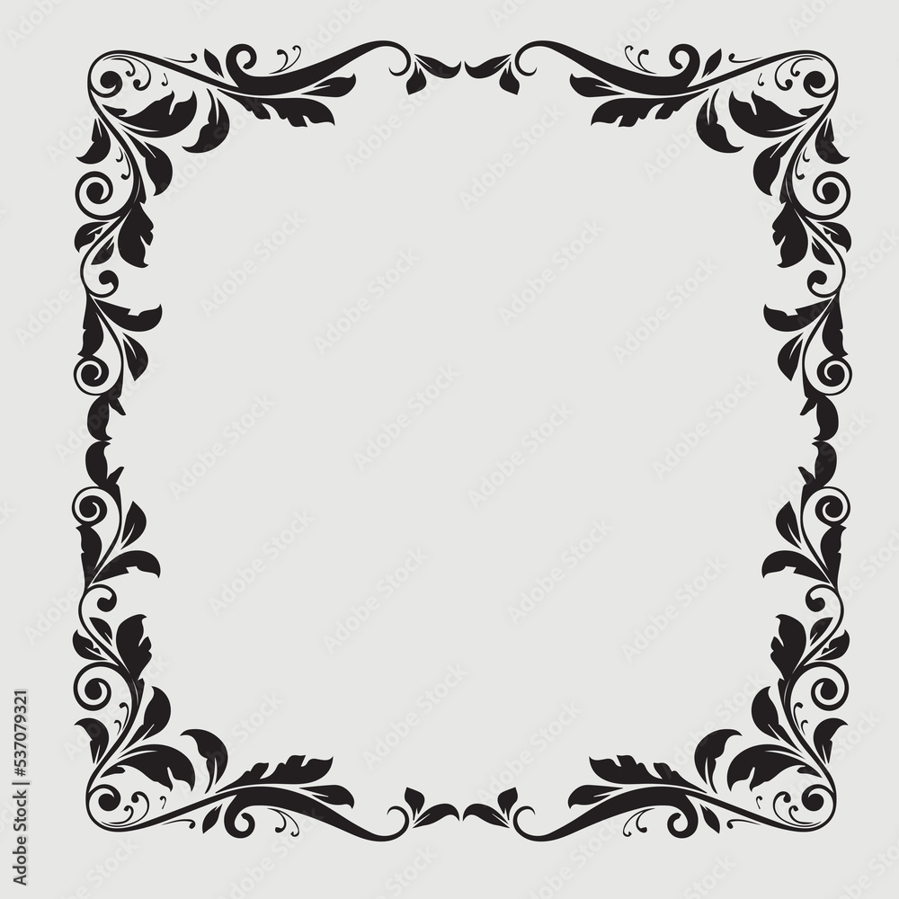 Frame, in the style of an ornament, Vector illustration eps 10, Art. Frame, in the style of an ornament, Vector illustration eps 10, Art.