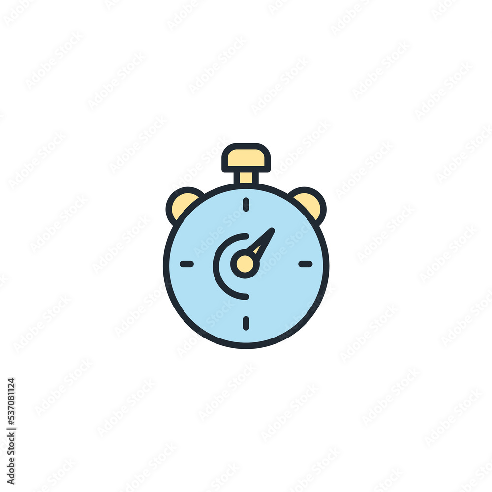 Stopwatch icons symbol vector elements for infographic web Stopwatch icons symbol vector elements for infographic web