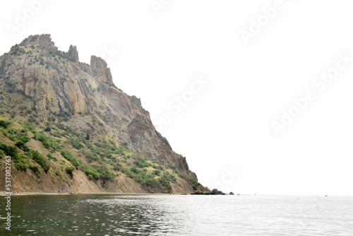 a view of the oldest volcano of the Crimea. Crimean peninsula