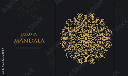 islamic graphic art background ornament, abstract vector luxury mandala modern pattern design, invitation card decoration gold color weeding style 