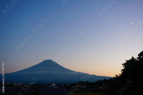 Fuji at beautiful dusk