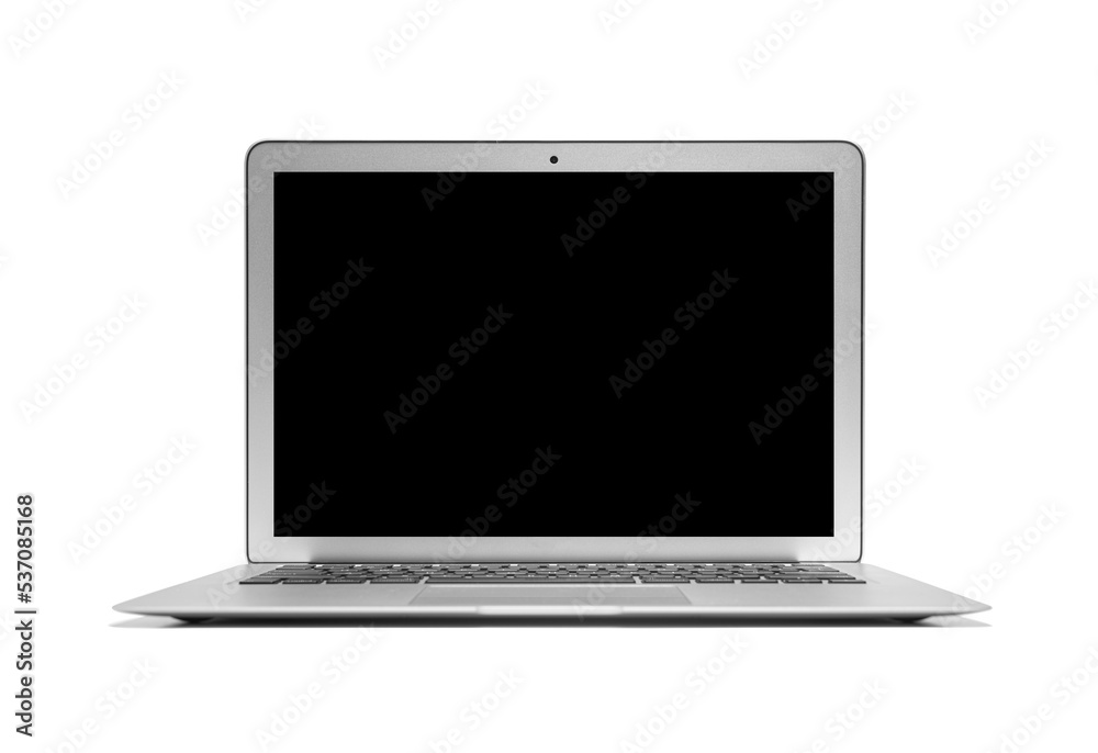 Modern laptop isolated on white Modern laptop isolated on white