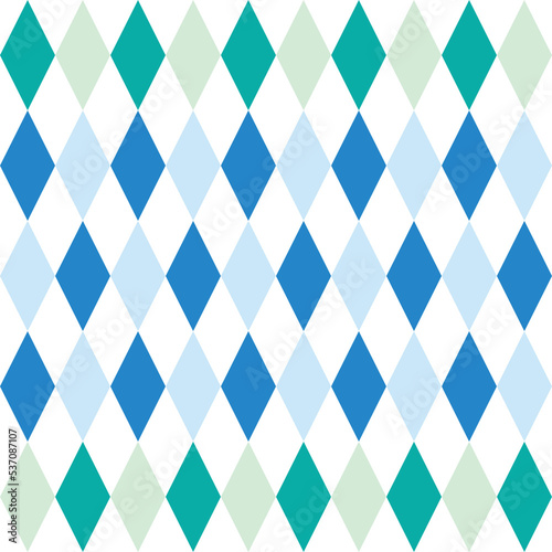 Seamless texture background turquoise and blue color, Geometric shape texture