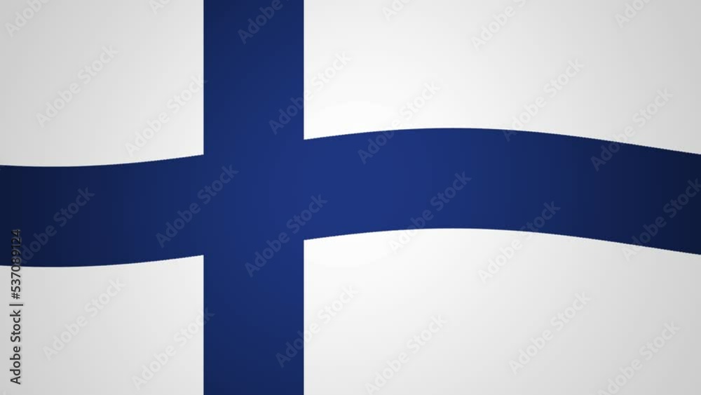 Finland Waving Flag Looping Animation Background Finland Waving Flag Looping Animation Background