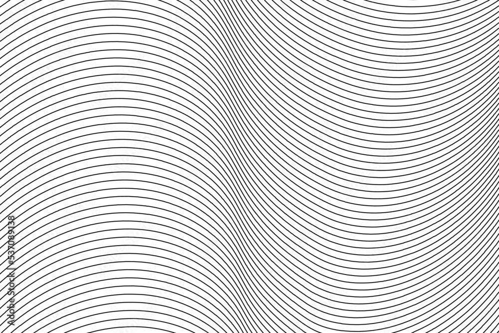 black and white abstract background wavy outlines