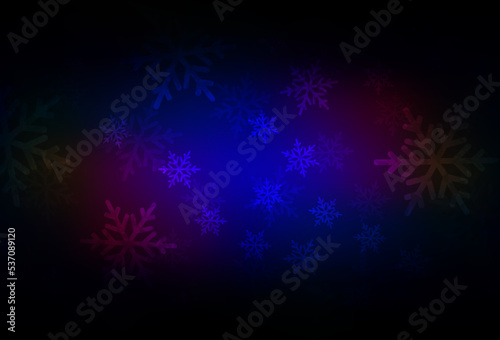 Dark Blue, Red vector layout in New Year style.