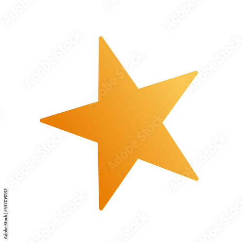 illustration vector of golden star icon in gradient