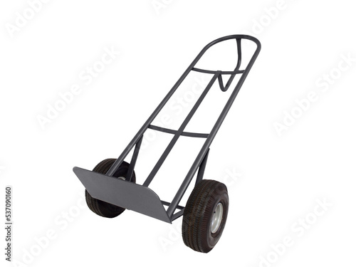 Empty moving dolly hand truck isolated.