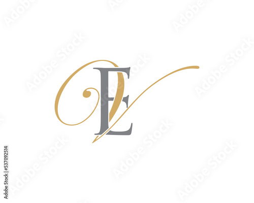 Letter E and V Logo Icon 001
