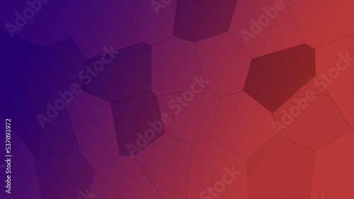 Dark gradient geometric abstract pattern. Dark gradient hexagon background. Purple red hexagon abstract pattern. 