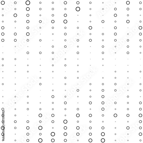 Bubbles halftone gradient random pattern background. Vector illustration.