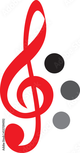 music notes on white background,music logo