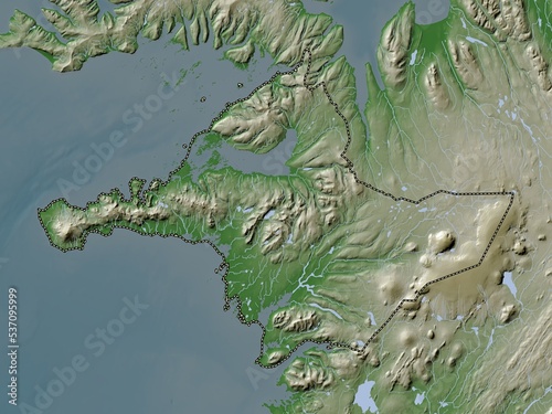 Vesturland  Iceland. Wiki. No legend