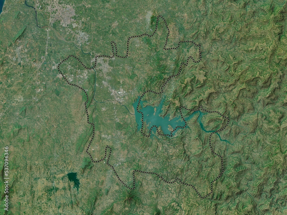 Dadra and Nagar Haveli, India. High-res satellite. No legend Dadra and Nagar Haveli, India. High-res satellite. No legend
