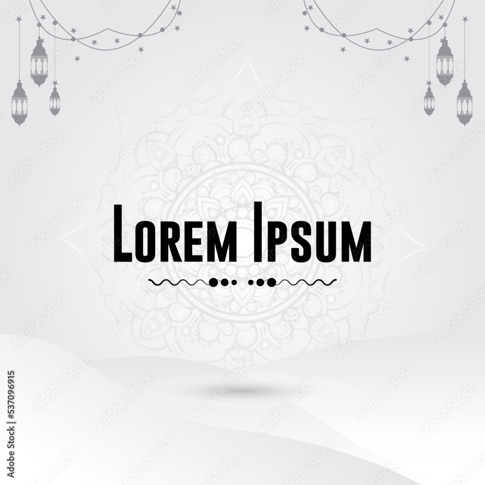 Islamic background with place for text