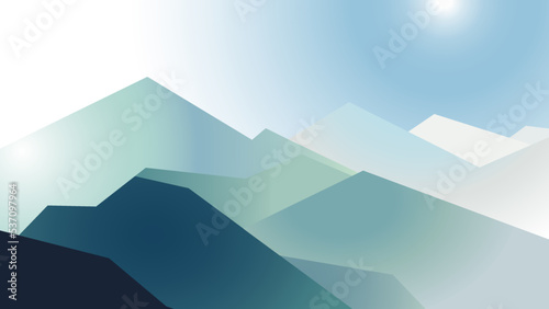 abstract hill background illustration