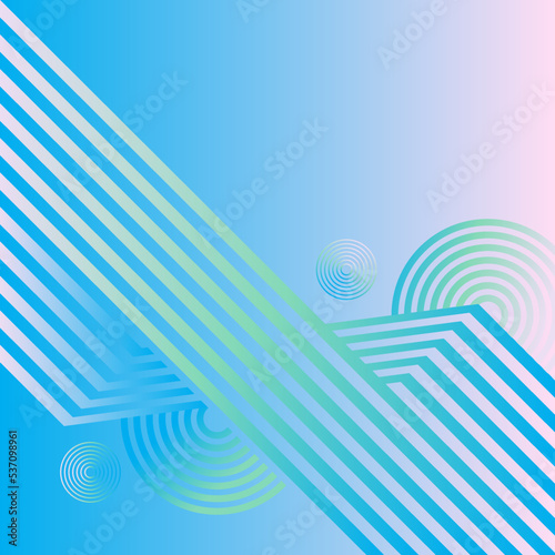 blue lime abstract background with rainbow