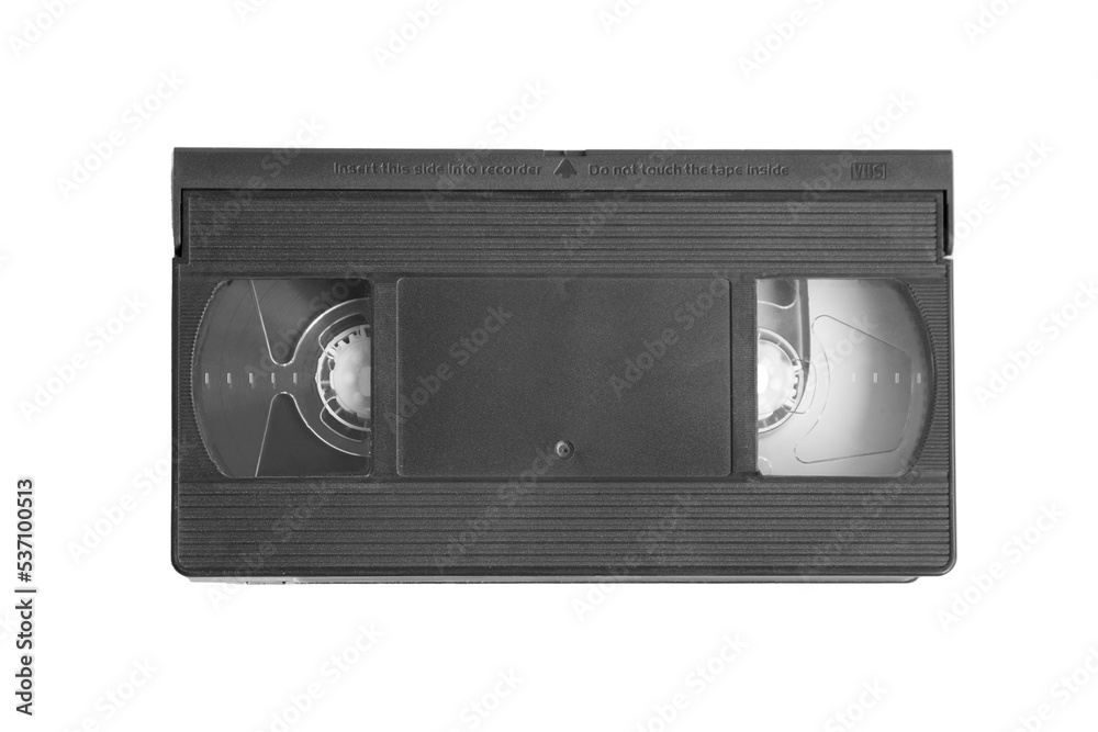 video cassette isolated on white