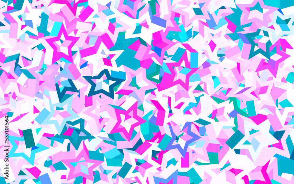 Light Purple, Pink vector template with sky stars. Light Purple, Pink vector template with sky stars.