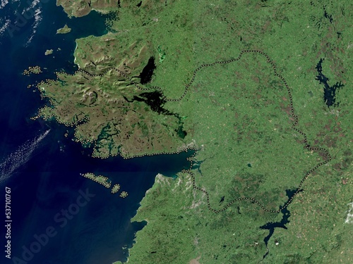 Galway, Ireland. High-res satellite. No legend photo