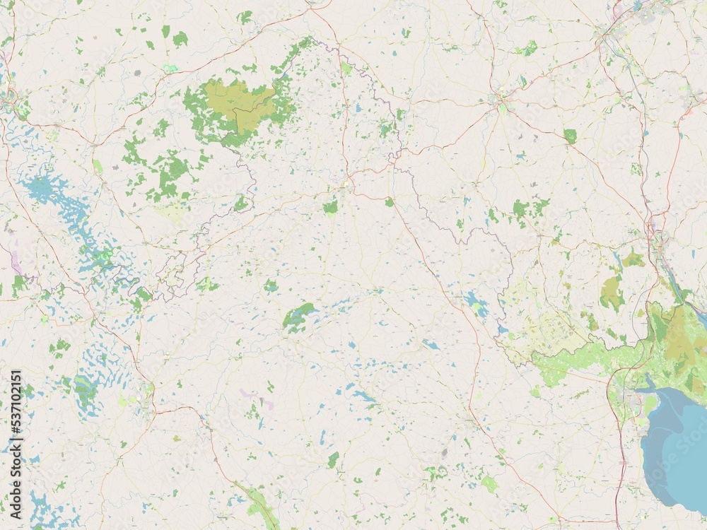 Monaghan, Ireland. OSM. No legend