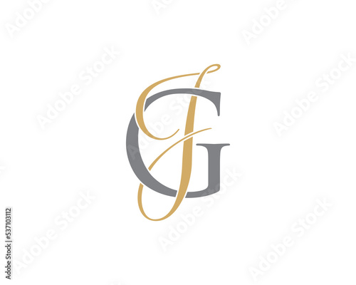 Letter G and J Logo Icon 001