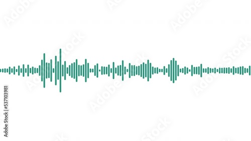 Abstract sound waves isolated on white background. Digital radio signal symbols.Audio music equalizer,voice wave audio soundtrack shapes.
