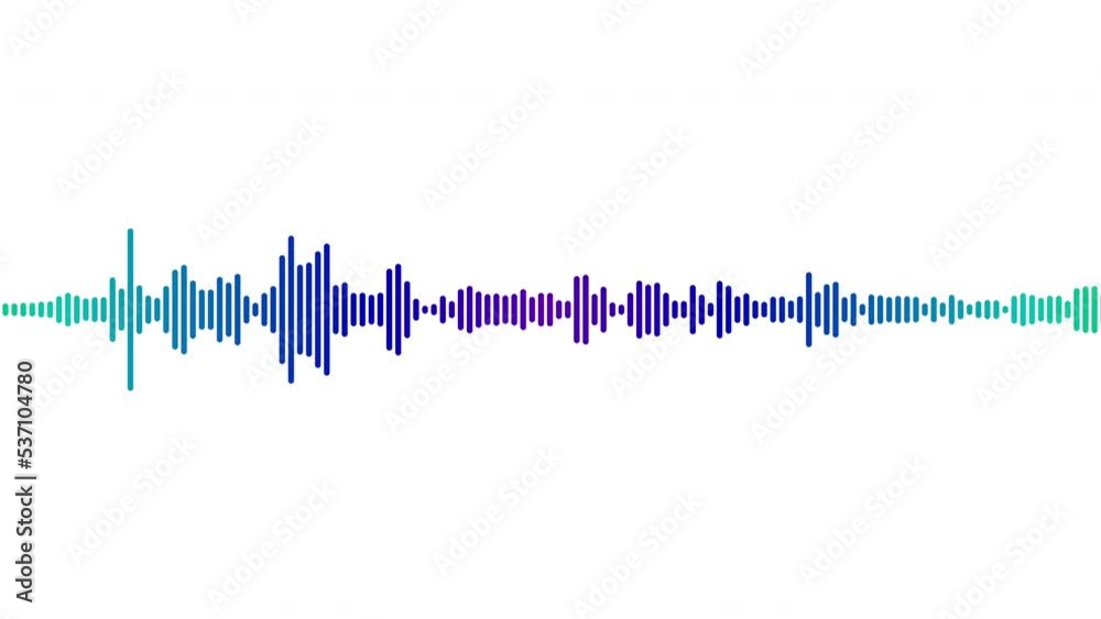 Sound wave isolated on white background. black color digital sound wave equalizer. Audio technology wave concept and design under the concept of black and white emphasize simplicity.